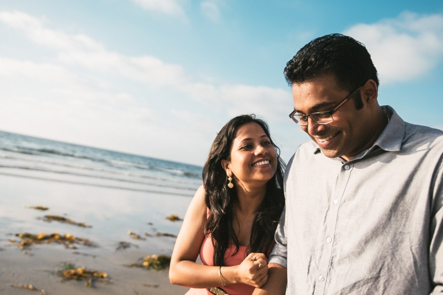 Rohit + Deepika Engagement at Blacks Beach and La Jolla — photo 2