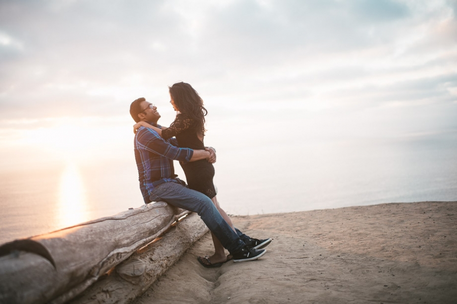 Rohit + Deepika Engagement at Blacks Beach and La Jolla — photo 5
