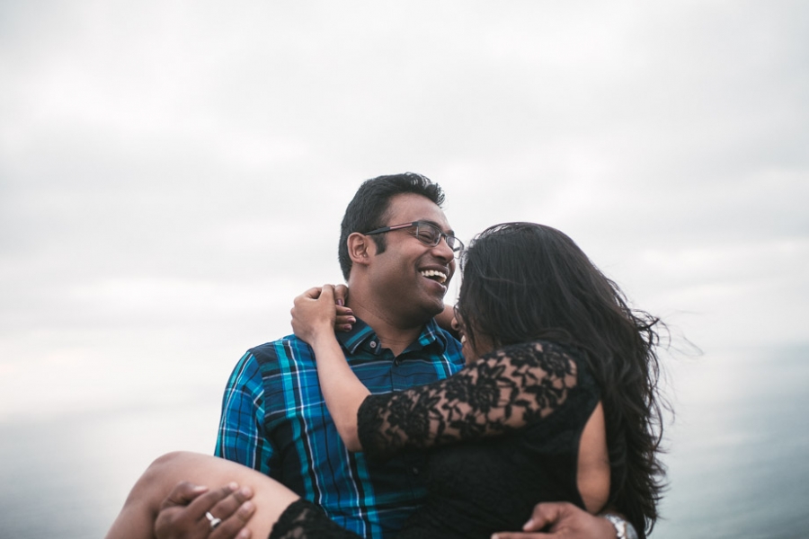 Rohit + Deepika Engagement at Blacks Beach and La Jolla — photo 7